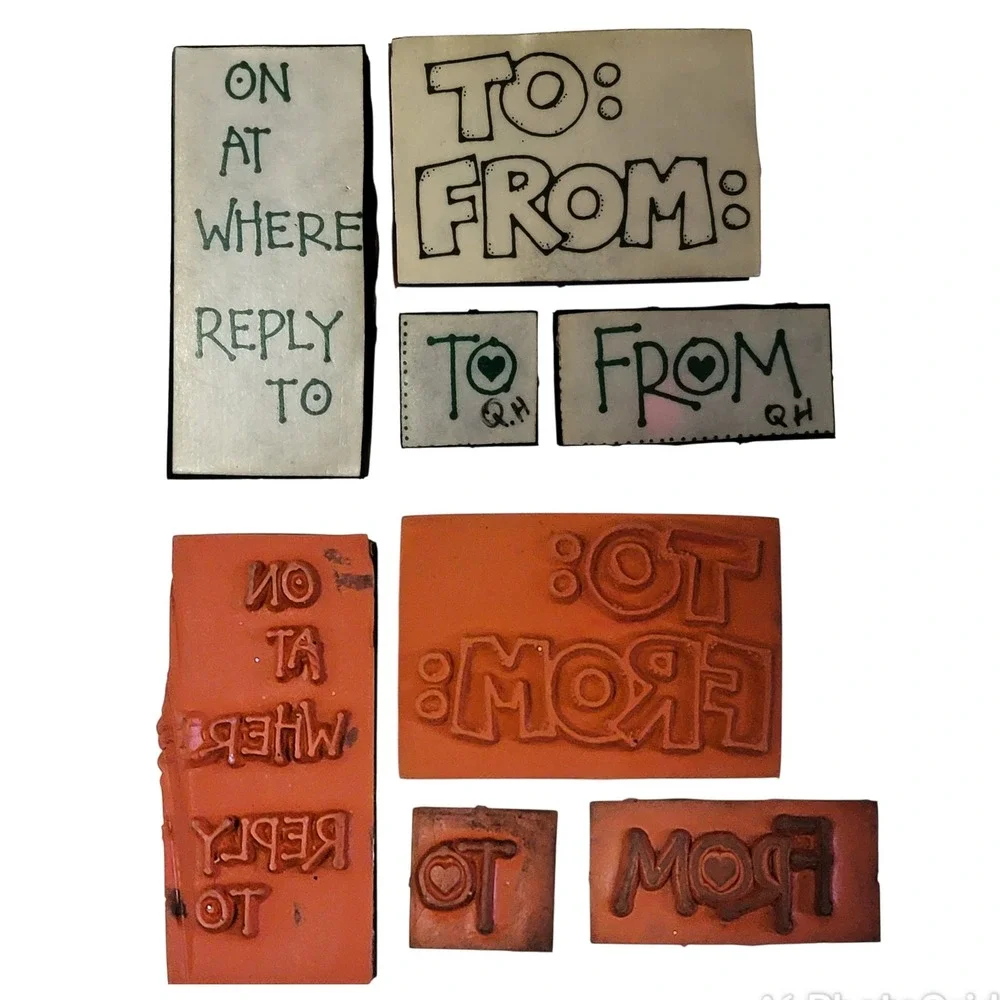 VTG Sayings & Phrases Rubber Stamps Lot of 21 Birthday Thank You Get‎ Well Soon